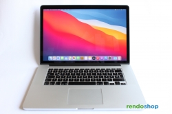 Apple MacBook Pro 15.4”, 2014, 2.5GHz, 16GB RAM, 512GB SSD, 2GB dedikált GPU  - HU - ezüst